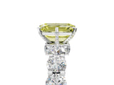 White gold Round Diamond Side Stone Engagement Ring with Six-Prong Setting_41