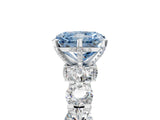 White gold Round Diamond Side Stone Engagement Ring with Six-Prong Setting_5