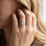 White gold Round Diamond Solitaire Ring with Classic Band and Four-Prong Setting_5