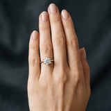 White gold Round Diamond Solitaire Ring with Classic Band and Six-Prong Setting_28