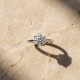 White gold Round Diamond Solitaire Ring with Classic Band and Six-Prong Setting_31
