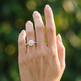 White gold Round Diamond Solitaire Ring with Four-Prong Setting and Pavé Band_33