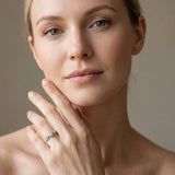 White gold Round Diamond Solitaire Ring with Prong Setting and Twisted Pavé Band_22