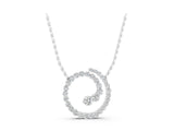 White gold Round Diamond Spiral Pendant with Prong Setting_19
