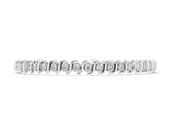 White gold Round Diamond Spiral Prong Tennis Bracelet_4