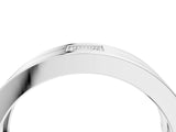 White gold Round Diamond Square Station Mens Band_4