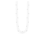 White gold Round Diamond Station Necklace_29