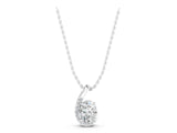 White gold Round Diamond Swirl Pendant with Prong Setting_4