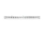 White gold Round Diamond Tennis Bracelet with Channel Setting and Box Clasp