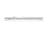 White gold Round Diamond Tennis Bracelet with Prong Setting and Box Clasp