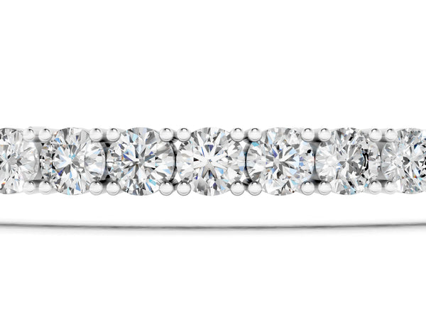 White gold Round Diamond Tennis Bracelet with Prong Setting in White Gold