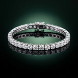 White gold Round Diamond Tennis Bracelet with Prong Setting_14