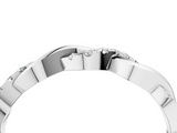 White gold Round Diamond Twist Eternity Band with Pavé Setting_39