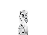 White gold Round Diamond Twist Eternity Band with Pavé Setting_40