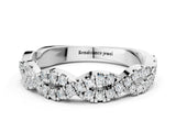 White gold Round Diamond Twisted Eternity Band with Pavé and Shared Prong Setting_52