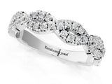 White gold Round Diamond Twisted Eternity Band with Pavé and Shared Prong Setting_53