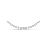 White gold Round Diamond V-Prong Bar Pendant_16