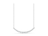 White gold Round Diamond V-Prong Bar Pendant_17