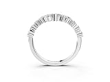 White gold Round Diamond V-Shaped Prong Set Eternity Band_5