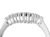 White gold Round Diamond V-Shaped White Gold Band with Prong Setting_24