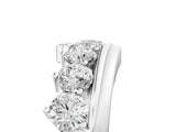 White gold Round Diamond Wave Band with Channel and Shared Prong Setting_34