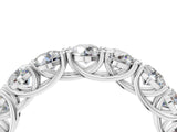 White gold Round Diamond Woven Full Eternity Band_10