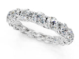 White gold Round Diamond Woven Full Eternity Band_7