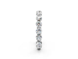 White gold Round Diamond Woven Full Eternity Band_8