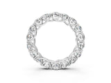 White gold Round Diamond Woven Full Eternity Band_9