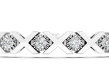 White gold Round Diamond XO Tennis Bracelet with Channel Setting and X Prong_1