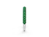 White gold Round Emerald Pavé Eternity Band with Shared Prong Setting_8