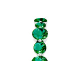 White gold Round Emerald Scalloped Prong Set Eternity Band_23