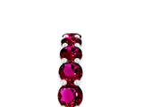White gold Round Garnet Half-Eternity Prong-Set Band_11