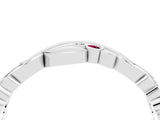 White gold Round Garnet Leaf Eternity Band with Bezel Setting_46