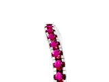 White gold Round Garnet Pavé Half Eternity Band with Shared Prong Setting_11