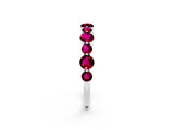 White gold Round Garnet Scalloped Prong Set Eternity Band_20