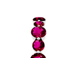 White gold Round Garnet Scalloped Prong Set Eternity Band_23