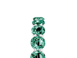 White gold Round Green Sapphire Eternity Band with U-Prong Setting_35