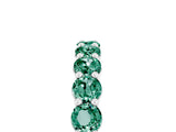 White gold Round Green Sapphire Half-Eternity Prong-Set Band_11