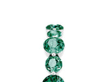 White gold Round Green Sapphire Scalloped Prong Set Eternity Band_23