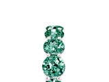 White gold Round Green Sapphire Shared Prong Eternity Band_11