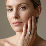 White gold Round Halo Diamond Engagement Ring with Split Shank Band and Four-Prong Setting_42