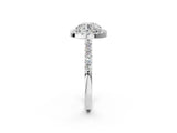 White gold Round Halo Diamond Pavé Solitaire Ring_53