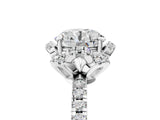 White gold Round Halo Diamond Pave Band Ring with Four-Prong Setting_20