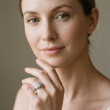 White gold Round Halo Milgrain Pave Diamond Engagement Ring with Filigree Band and Four-Prong Setting_47
