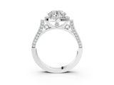 White gold Round Halo Pave Split Shank Prong Setting Ring_60