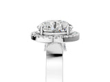 White gold Round Halo Pave Split Shank Prong Setting Ring_62