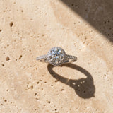 White gold Round Halo Split Shank Diamond Engagement Ring_28