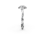 White gold Round Halo Twist Band Solitaire Ring_40