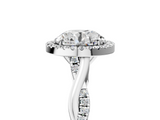 White gold Round Halo Twist Band Solitaire Ring_41